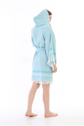 CHAPUTS Alinda Turquoise Bathrobe