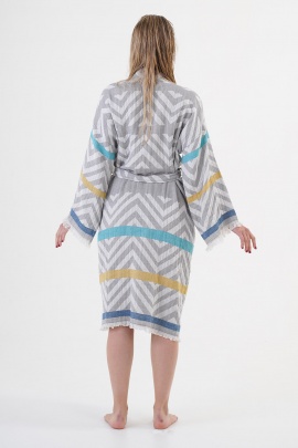 CHAPUTS Amos Grey Bathrobe