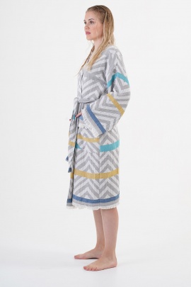 CHAPUTS Amos Grey Bathrobe