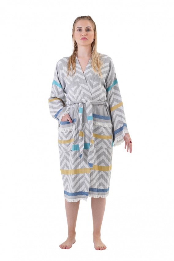 Amos Grey Bathrobe