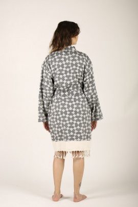 CHAPUTS Aphrodithe Black Bathrobe