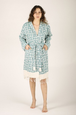 CHAPUTS Aphrodithe Green Bathrobe