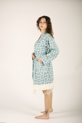 CHAPUTS Aphrodithe Green Bathrobe