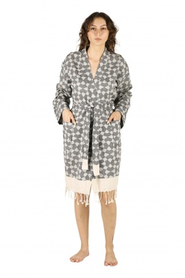 Aphrodithe Black Bathrobe