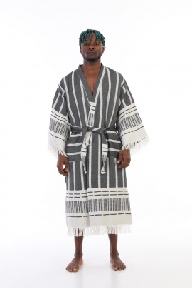 CHAPUTS Astrea Black Bathrobe