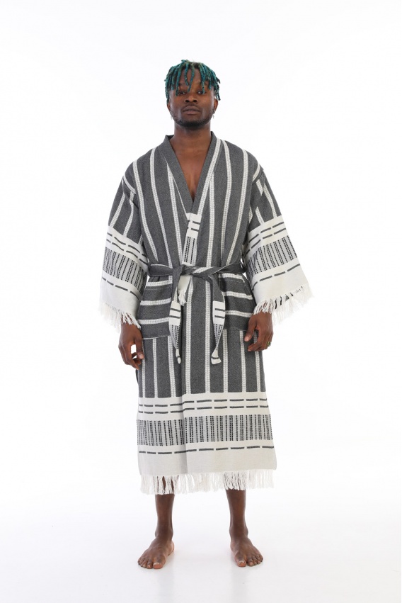CHAPUTS Astrea Black Bathrobe