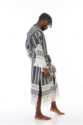 CHAPUTS Astrea Black Bathrobe