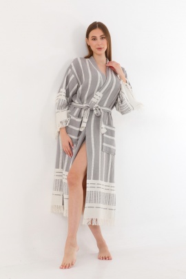 CHAPUTS Astrea Grey Bathrobe
