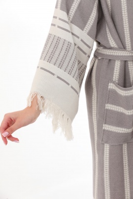 CHAPUTS Astrea Grey Bathrobe