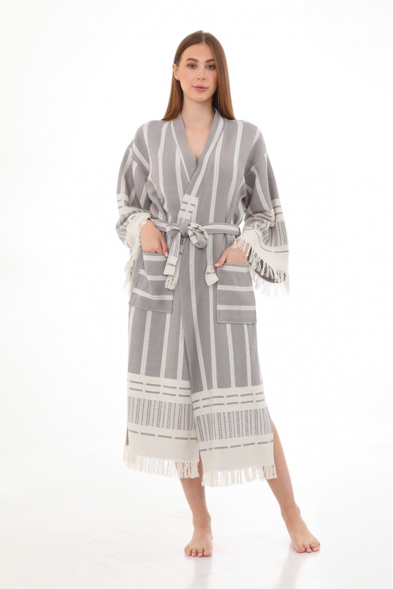 CHAPUTS Astrea Grey Bathrobe