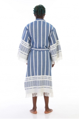 Astrea Navy Blue Bathrobe