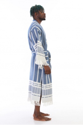 Astrea Navy Blue Bathrobe