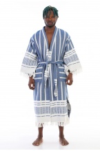 Astrea Navy Blue Bathrobe