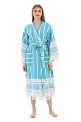 Astrea Turquoise Bathrobe