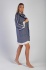 CHAPUTS Chevron Navy Blue Bathrobe