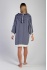 CHAPUTS Chevron Navy Blue Bathrobe