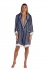 Chevron Navy Blue Bathrobe
