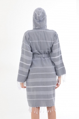 CHAPUTS Didyma Anthracite Bathrobe