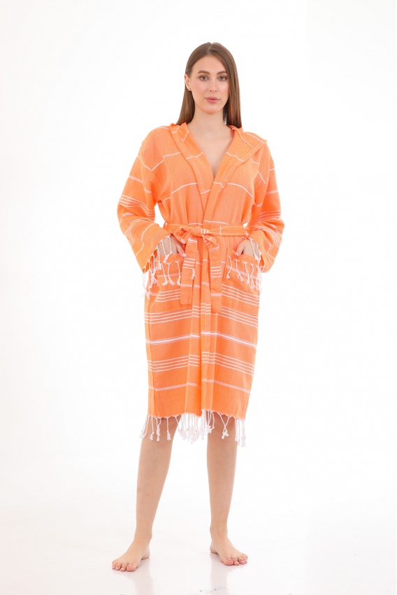 CHAPUTS Didyma Orange Bathrobe