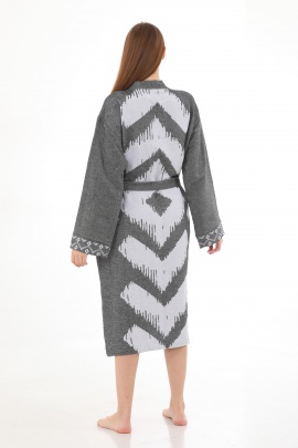 CHAPUTS Edessa Black Bathrobe (plain long)