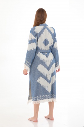 CHAPUTS Edessa Blue Bathrobe ( V long)