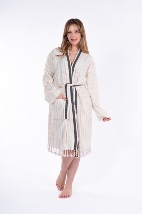 CHAPUTS Hieron Beige Bathrobe