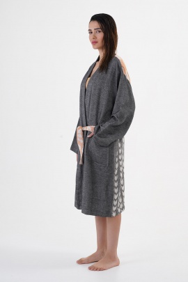 CHAPUTS Lady Black Bathrobe