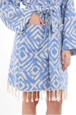 CHAPUTS Misis Blue Bathrobe