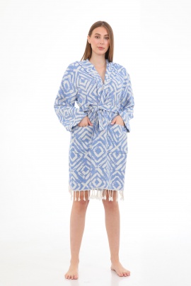 CHAPUTS Misis Blue Bathrobe