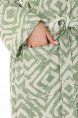 CHAPUTS Misis Khaki Green Bathrobe