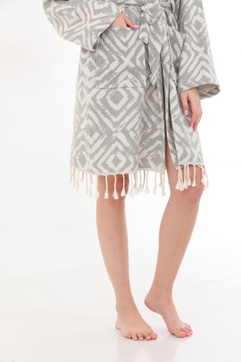 CHAPUTS Misis Grey Bathrobe