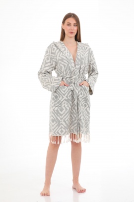 CHAPUTS Misis Grey Bathrobe