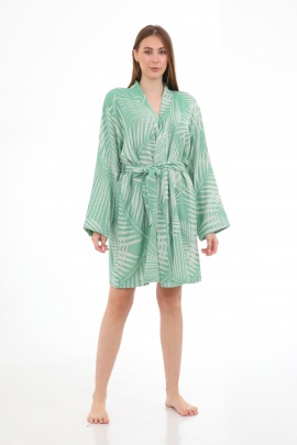 SAUDADE Smryna Green Bathrobe (Sustainable Cotton)