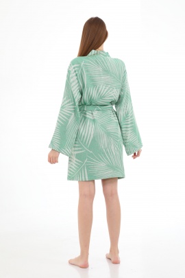 SAUDADE Smryna Green Bathrobe (Sustainable Cotton)