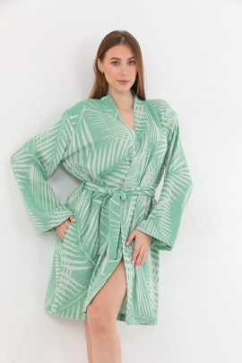 SAUDADE Smryna Green Bathrobe (Sustainable Cotton)