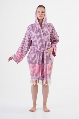 CHAPUTS Square Pink Bathrobe