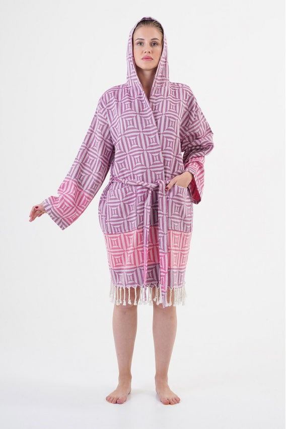 CHAPUTS Square Pink Bathrobe