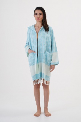 CHAPUTS Square Turquoise Bathrobe