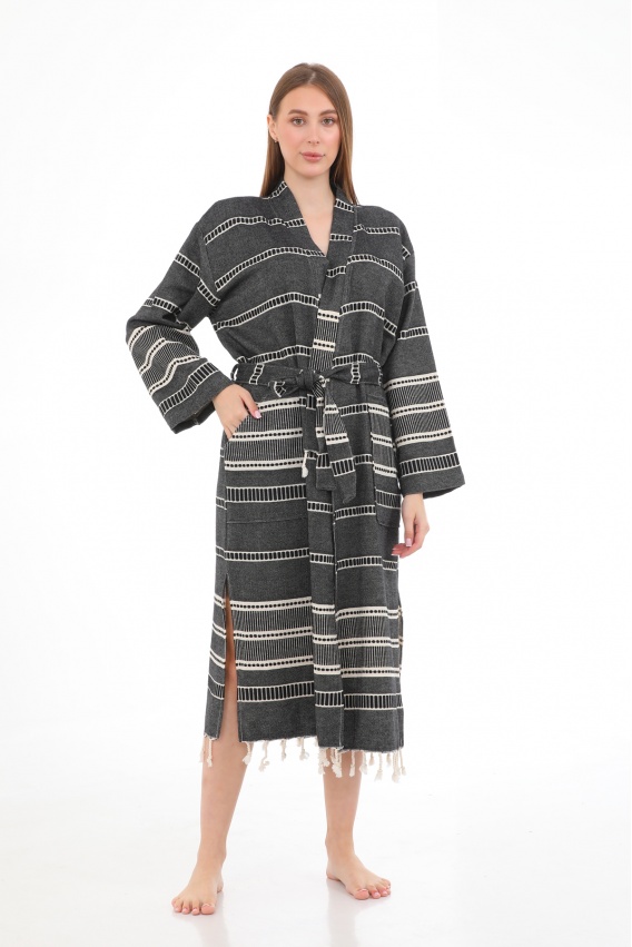 CHAPUTS Sundia Black Bathrobe