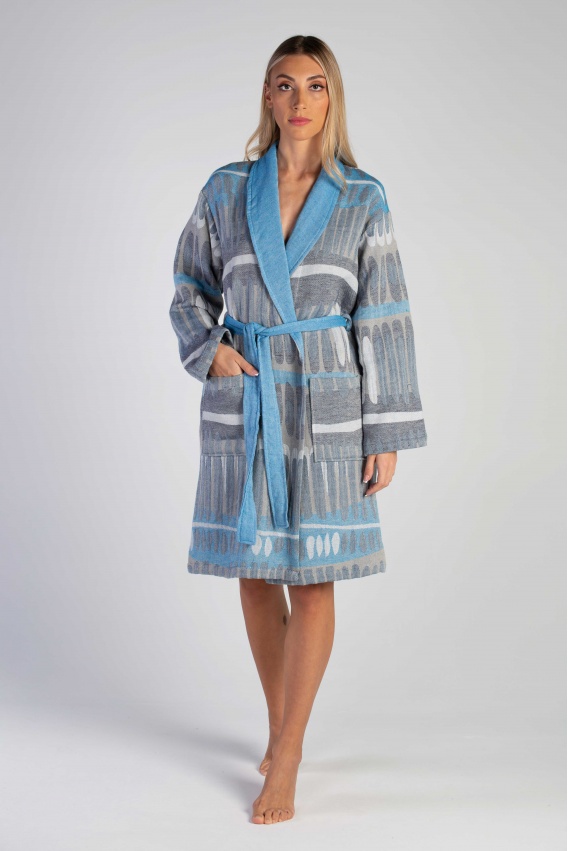 CHAPUTS Tibia Blue Bathrobe