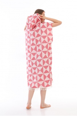 BORN 4 DIVE Tria Red Surf Pancho Bathrobe BORN 4 DIVE Tria Red Surf Pancho Bathrobe