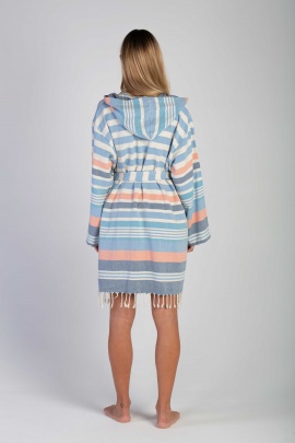 CHAPUTS Trivia Navy Blue Bathrobe CHAPUTS Trivia Navy Blue Bathrobe