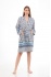 CHAPUTS Vitta Navy Blue Bathrobe