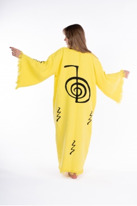 CHAPUTS Cho Ku Rei Wooden Printed Bathrobe