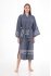 CHAPUTS Glay Navy Blue Bathrobe