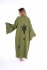 CHAPUTS Kybele Green Wooden Printed Bathrobe