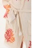 CHAPUTS Coral Wooden Stamp Bathrobe