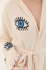 CHAPUTS Eye Wooden Stamp Bathrobe