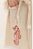 CHAPUTS Seahorse Wooden Stamp Red Bathrobe