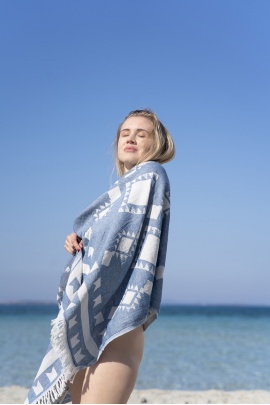 CHAPUTS Akalissus Blue Peshtemal